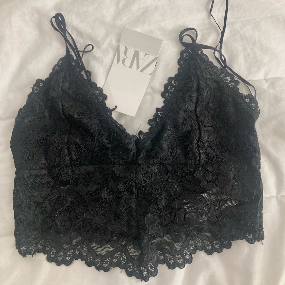 Zara Laced Crop Top
